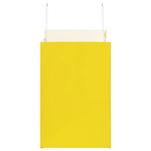 Sacchetti di Carta 50 pz con Manici Gialli 26x17x25 cm 4101997