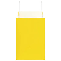 Sacchetti di Carta 50 pz con Manici Gialli 32x17x25 cm 4101999