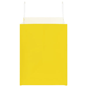 Sacchetti di Carta 50 pz con Manici Gialli 32x22x28 cm