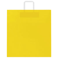Sacchetti di Carta 50 pz con Manici Gialli 45x17x48 cm