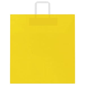 Sacchetti di Carta 50 pz con Manici Gialli 45x17x48 cm