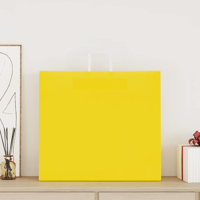 Sacchetti di Carta 50 pz con Manici Gialli 54x15x49 cm 4102004