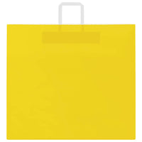 vidaXL Sacchetti di Carta 50 pz con Manici Gialli 54x15x49 cm