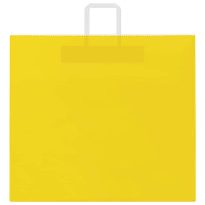 vidaXL Sacchetti di Carta 50 pz con Manici Gialli 54x15x49 cm