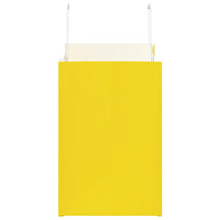 vidaXL Sacchetti di Carta 250 pz con Manici Gialli 26x17x25 cm