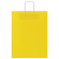 Sacchetti di Carta 250 pz con Manici Gialli 32x12x42 cm 4102012