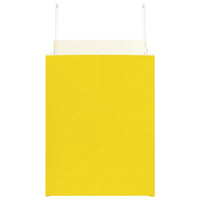 Sacchetti di Carta 250 pz con Manici Gialli 32x22x28 cm