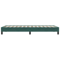 Giroletto a Molle senza Materasso Verde Scuro 80x210 cm Velluto 3315804