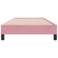 vidaXL Giroletto a Molle senza Materasso Rosa 80x210 cm Velluto