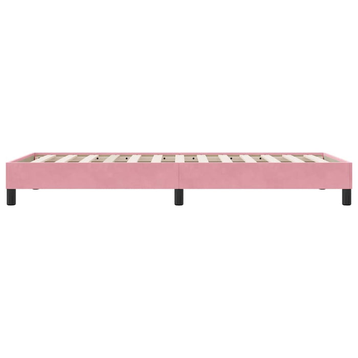 vidaXL Giroletto a Molle senza Materasso Rosa 80x210 cm Velluto
