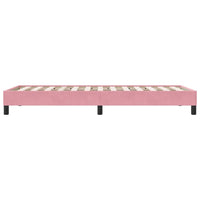 Giroletto a Molle senza Materasso Rosa 80x210 cm Velluto 3315806