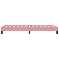 Giroletto a Molle senza Materasso Rosa 90x210 cm in Velluto 3315812