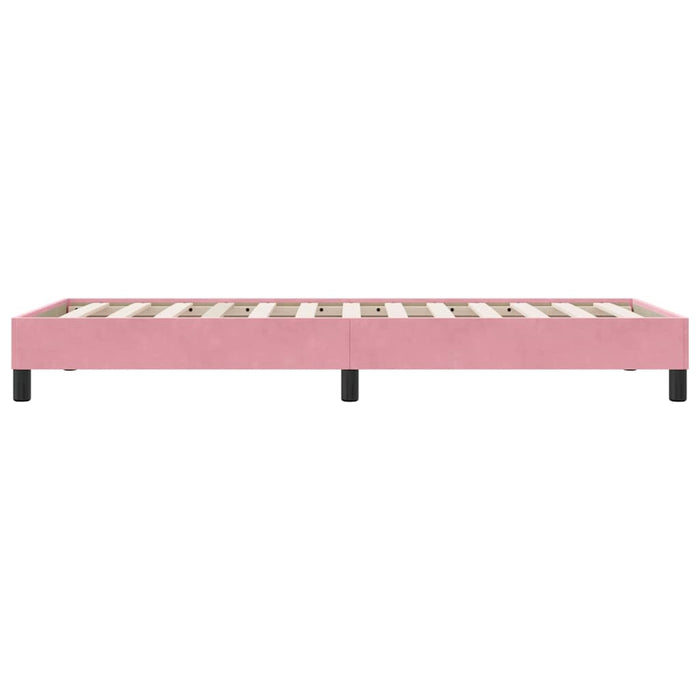 Giroletto a Molle senza Materasso Rosa 90x210 cm in Velluto 3315812