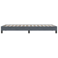 vidaXL Giroletto Molle senza Materasso Grigio Scuro 100x210 cm Velluto
