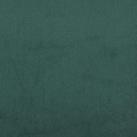 Giroletto a Molle senza Materasso Verde Scuro 100x210cm Velluto