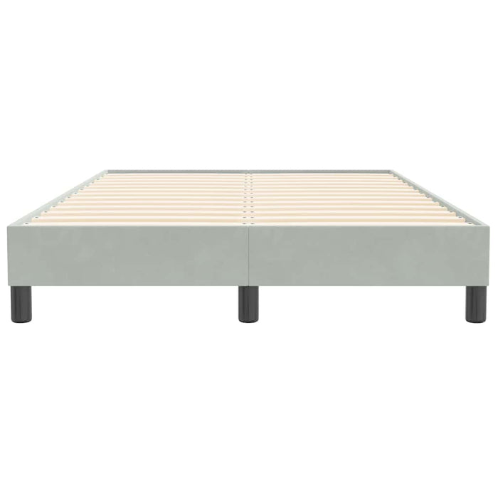 Giroletto Molle senza Materasso Grigio Chiaro 120x210cm Velluto 3315819