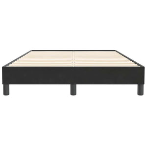 vidaXL Giroletto a Molle senza Materasso Nero 120x210 cm in Velluto