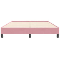 vidaXL Giroletto a Molle senza Materasso Rosa 140x210 cm in Velluto
