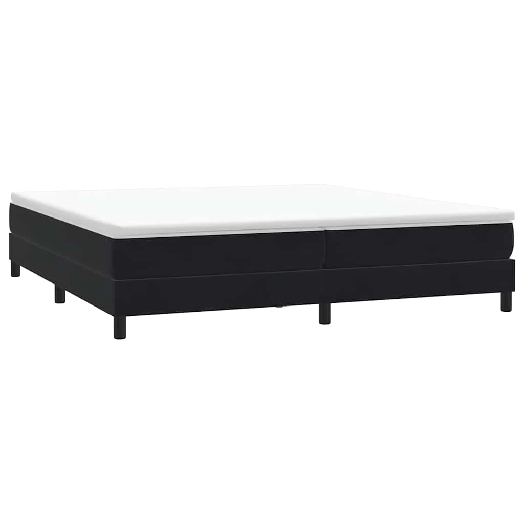 vidaXL Letto a Molle senza Materasso Nero 200x210 cm in Velluto