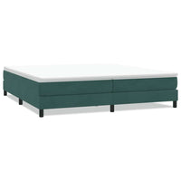 vidaXL Letto a Molle senza Materasso Verde Scuro 200x210 cm Velluto