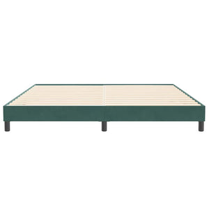 vidaXL Letto a Molle senza Materasso Verde Scuro 200x210 cm Velluto