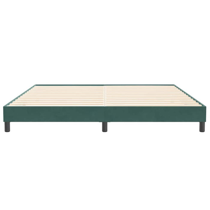 vidaXL Letto a Molle senza Materasso Verde Scuro 200x210 cm Velluto