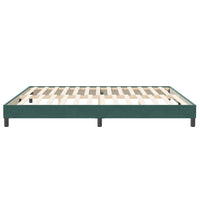 vidaXL Letto a Molle senza Materasso Verde Scuro 200x210 cm Velluto