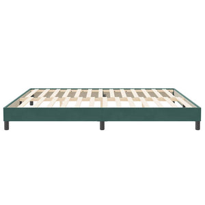 vidaXL Letto a Molle senza Materasso Verde Scuro 200x210 cm Velluto