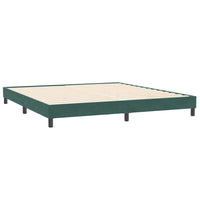 vidaXL Letto a Molle senza Materasso Verde Scuro 200x210 cm Velluto