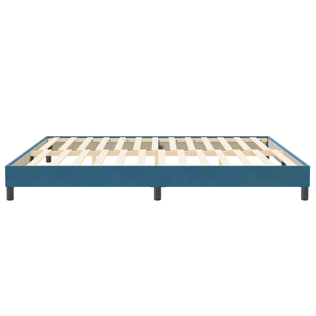 vidaXL Letto a Molle senza Materasso Blu Scuro 200x210 cm in Velluto
