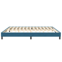 vidaXL Letto a Molle senza Materasso Blu Scuro 200x210 cm in Velluto