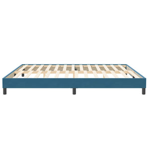 vidaXL Letto a Molle senza Materasso Blu Scuro 200x210 cm in Velluto