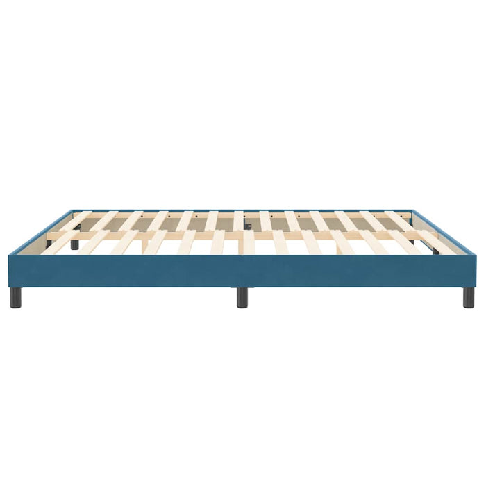 vidaXL Letto a Molle senza Materasso Blu Scuro 200x210 cm in Velluto