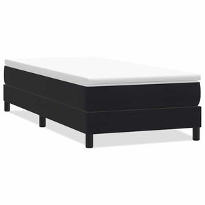 Letto a Molle senza Materasso Nero 100x220 cm in Velluto 3315863