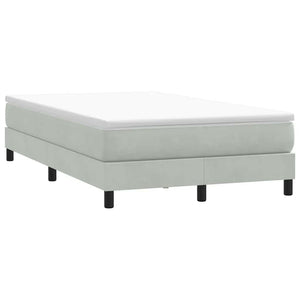 vidaXL Letto a Molle senza Materasso Grigio Chiaro 120x220cm Velluto