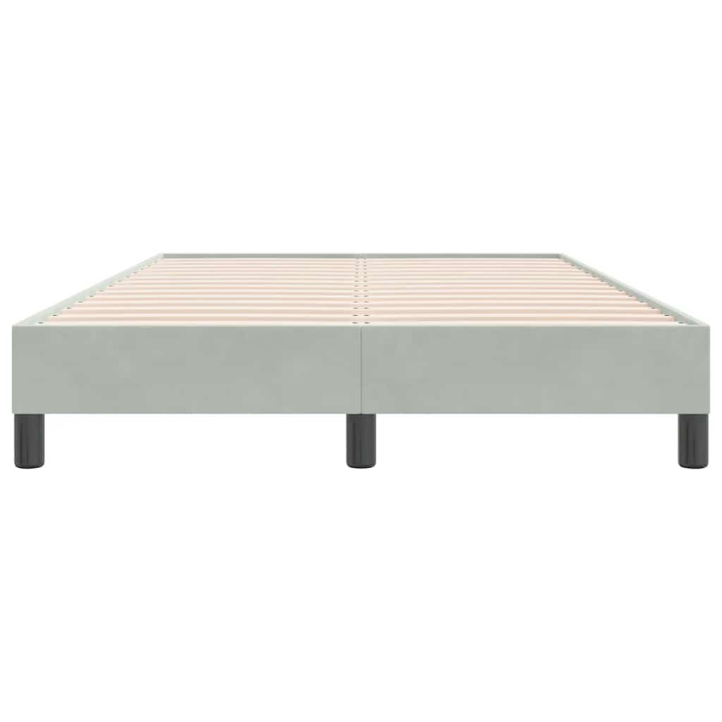 vidaXL Letto a Molle senza Materasso Grigio Chiaro 120x220cm Velluto