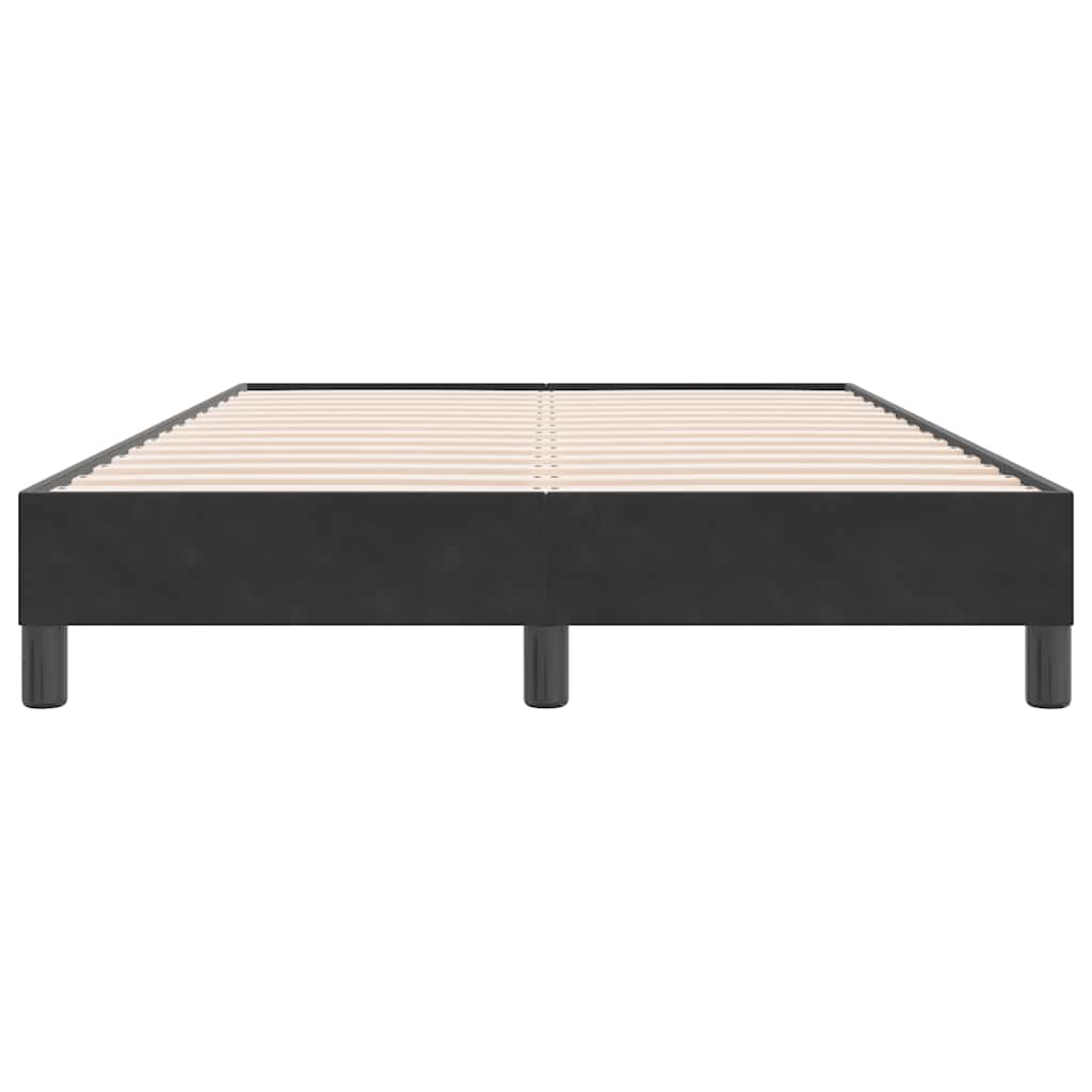 vidaXL Letto a Molle senza Materasso Nero 120x220 cm in Velluto