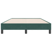 vidaXL Letto a Molle senza Materasso Verde Scuro 120x220 cm Velluto