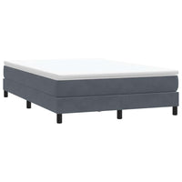 vidaXL Letto a Molle senza Materasso Grigio Scuro 140x220 cm Velluto