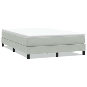 vidaXL Letto a Molle senza Materasso Grigio Chiaro 160x220cm Velluto