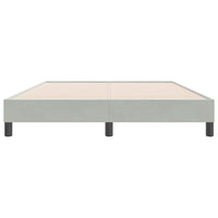 vidaXL Letto a Molle senza Materasso Grigio Chiaro 160x220cm Velluto