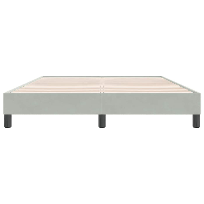 vidaXL Letto a Molle senza Materasso Grigio Chiaro 160x220cm Velluto