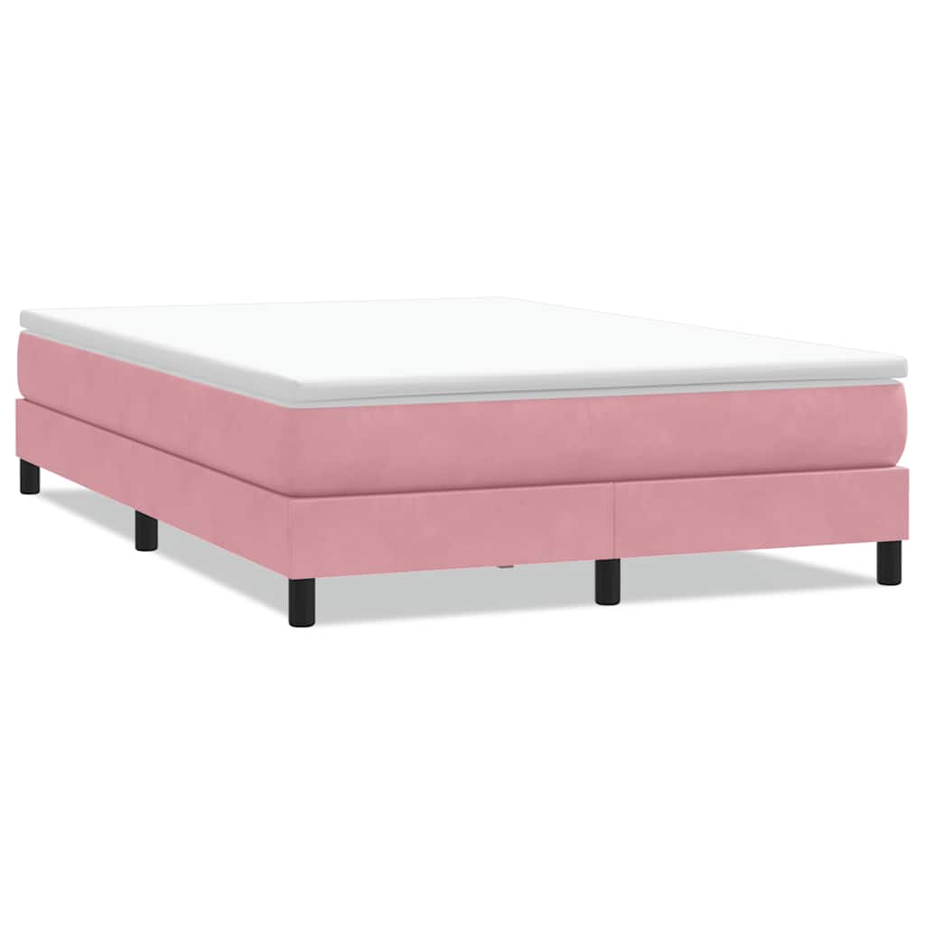 vidaXL Letto a Molle senza Materasso Rosa 160x220 cm in Velluto