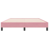 vidaXL Letto a Molle senza Materasso Rosa 160x220 cm in Velluto