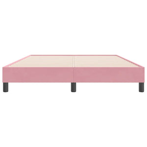vidaXL Letto a Molle senza Materasso Rosa 160x220 cm in Velluto