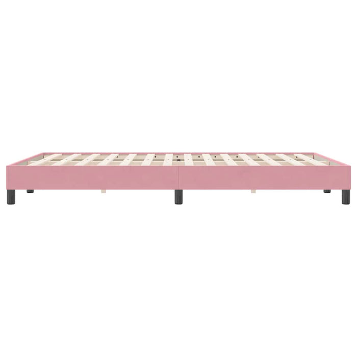 vidaXL Letto a Molle senza Materasso Rosa 160x220 cm in Velluto
