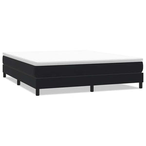 vidaXL Letto a Molle senza Materasso Nero 180x220 cm in Velluto