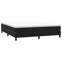 vidaXL Letto a Molle senza Materasso Nero 180x220 cm in Velluto