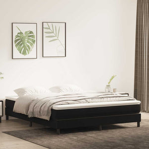 vidaXL Letto a Molle senza Materasso Nero 180x220 cm in Velluto