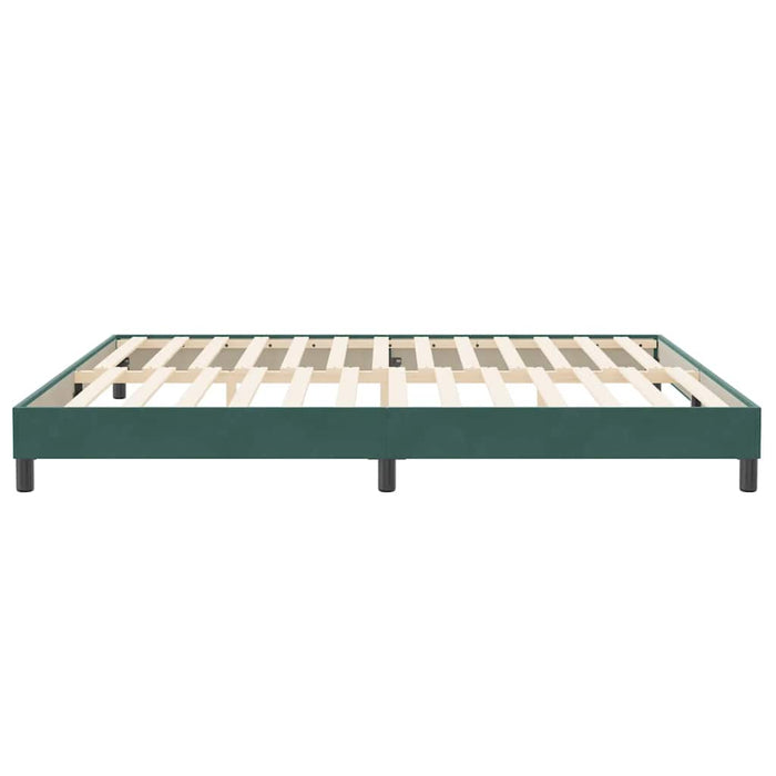 vidaXL Letto a Molle senza Materasso Verde Scuro 200x220 cm Velluto